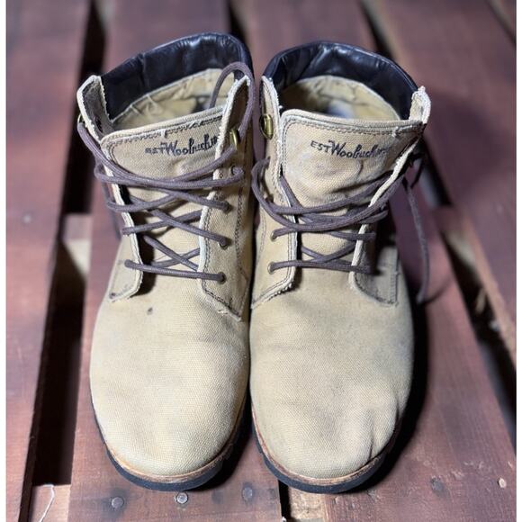 Woolrich Mens Canvas Chukka Boot Wool Lined Vibram Sole Lace Up Size 10.5 main image 7